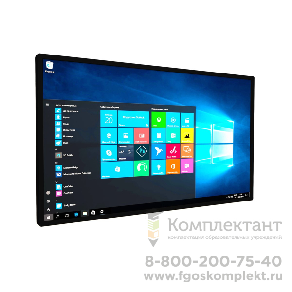 Интерактивная панель Project touch (Проект Касание)  43 дюйма - Intel i5 тонкий корпус