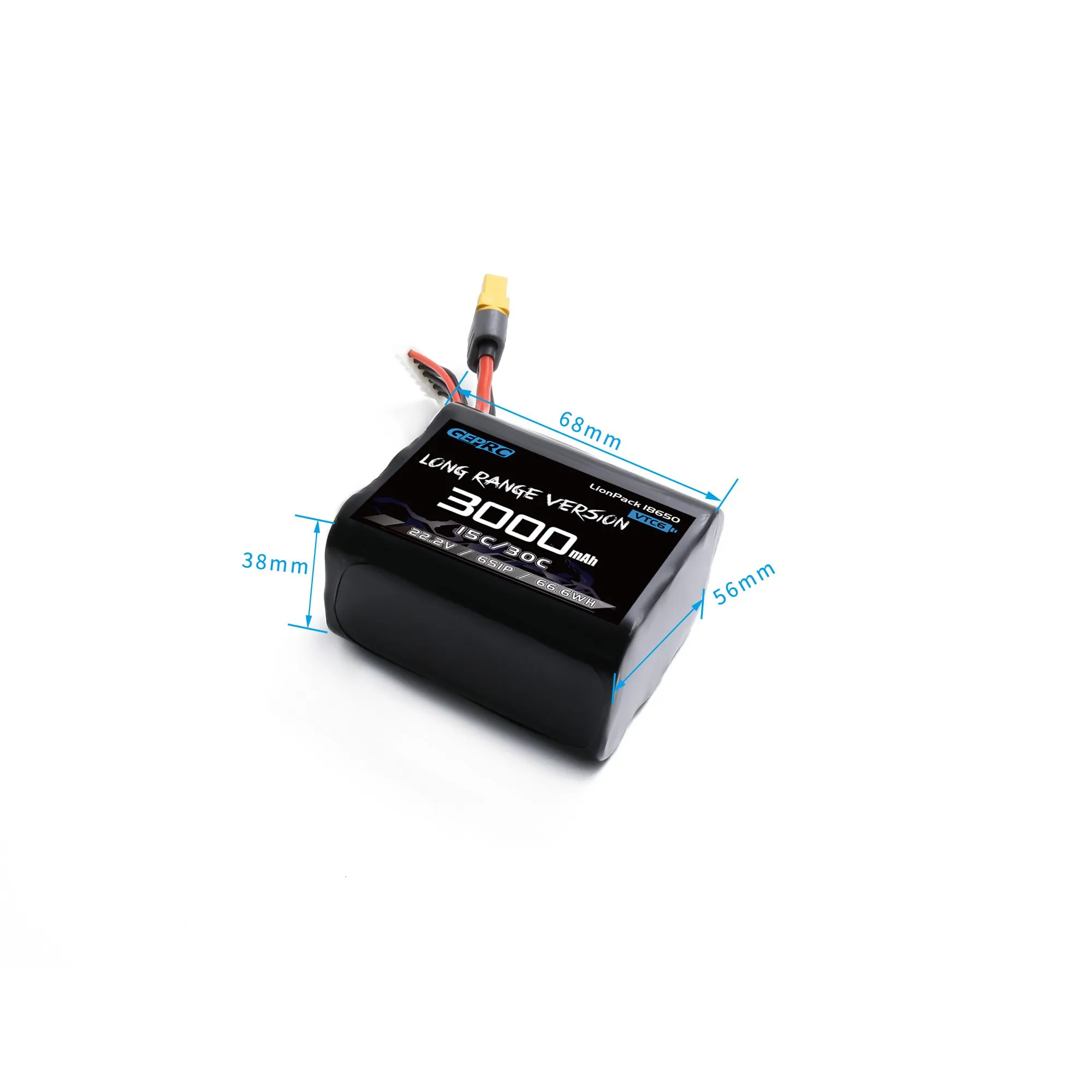 Аккумулятор GEPRC VTC6 18650 6S1P 3000mAh